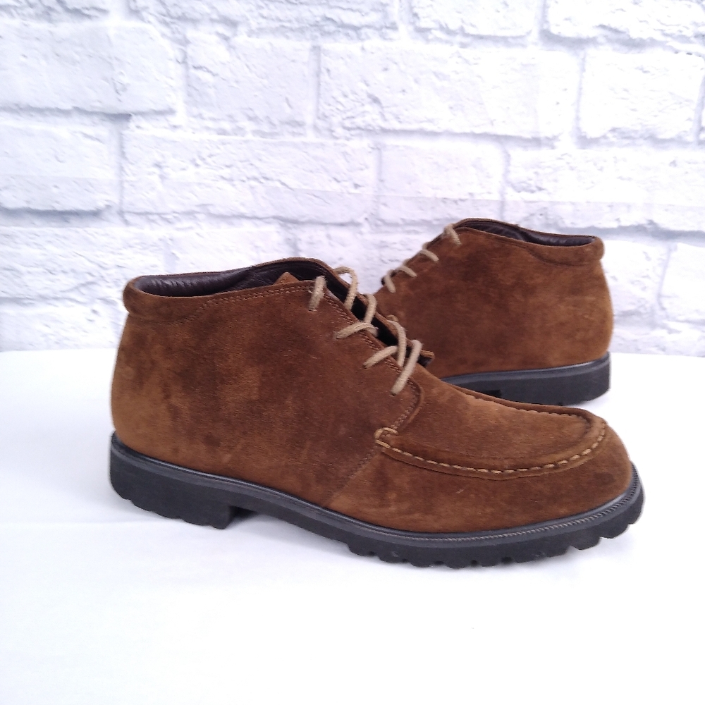 L.L. Bean Brown Suede Ankle Boots Size 8.5 Women's